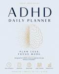 ADHD Daily Planner Printable, Undated ADHD Planner PDF, Brain Dump, Task List, Habit Tracker, Productivity